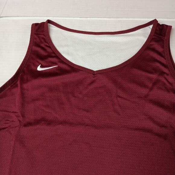 Nike Dri-FIT Stock Reversible Practice Basketball Jersey Women's 3XLT Maroon - Picture 2 of 8